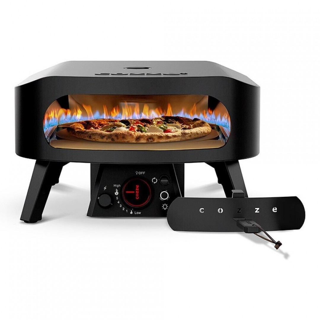 Cozze Pizza Peć Black Edition 13” Sa Rotirajućim Kamenom