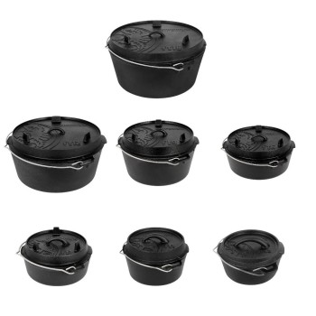 Petromax Dutch Oven lonac od livenog gvoždja s ravnim dnom  FT 05 - T