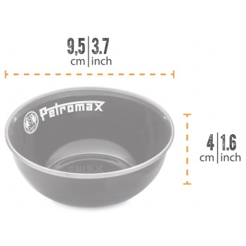 PETROMAX Set od 2 emajlirane činije / PX-BOWL-160-S