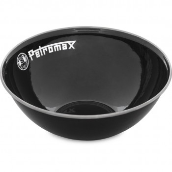 PETROMAX Set od 2 emajlirane činije crna boja / PX-BOWL-1-S