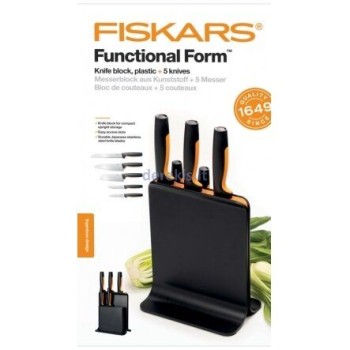 FISKARS set noževa 5/1 sa stalkom FUNKCIONALNI OBLIK (1057554) FISKARS set noževa 5/1 sa stalkom FUNKCIONALNI OBLIK (1057554)