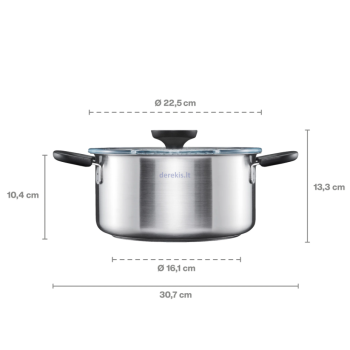 Lonac Fiskars Functional Form, 1072316, 3 l