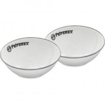 PETROMAX SET OD 2 EMAJLIRANE ČINIJE BELA  BOJA / PX-BOWL-1-W