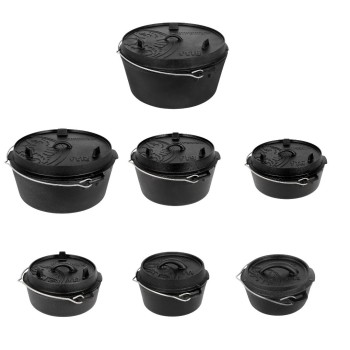 Petromax Dutch Oven lonac od livenog gvoždja s ravnim dnom  FT18-T